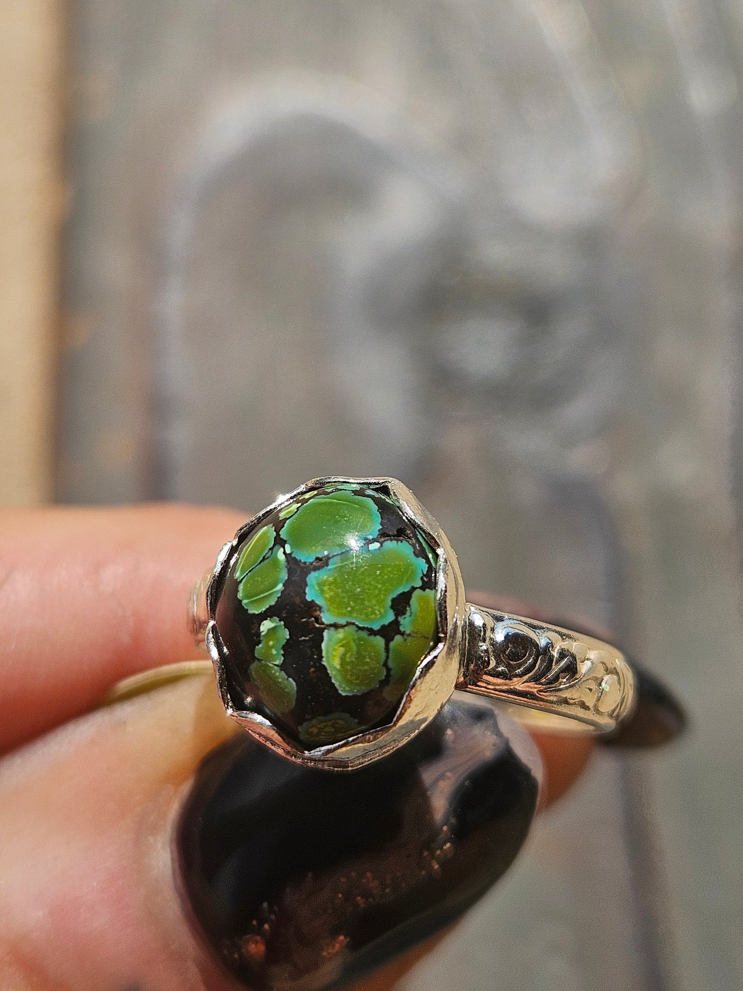 Heubi Turquoise Ring, Size 6.5