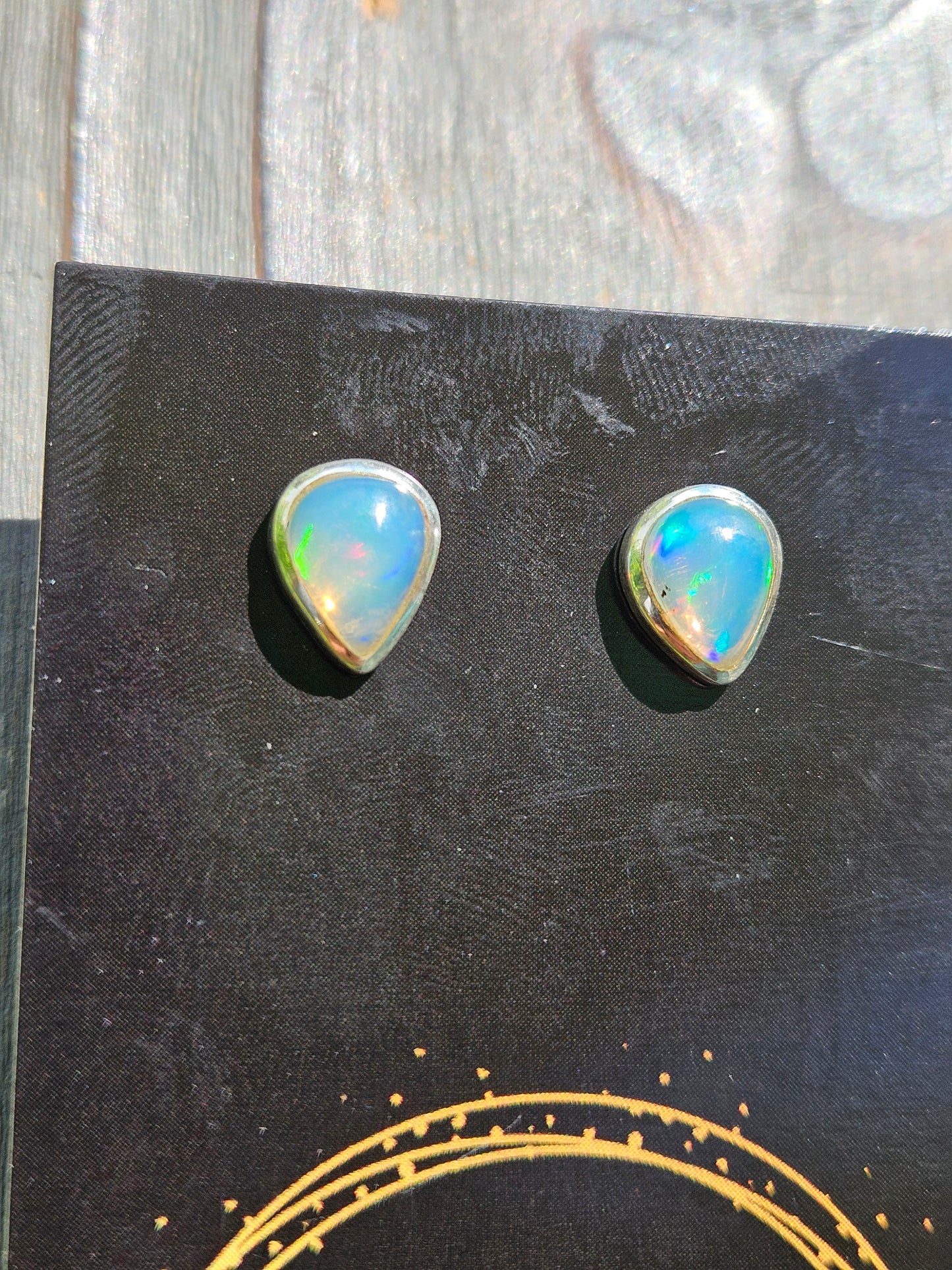 Ethiopian Opal Stud Earrings