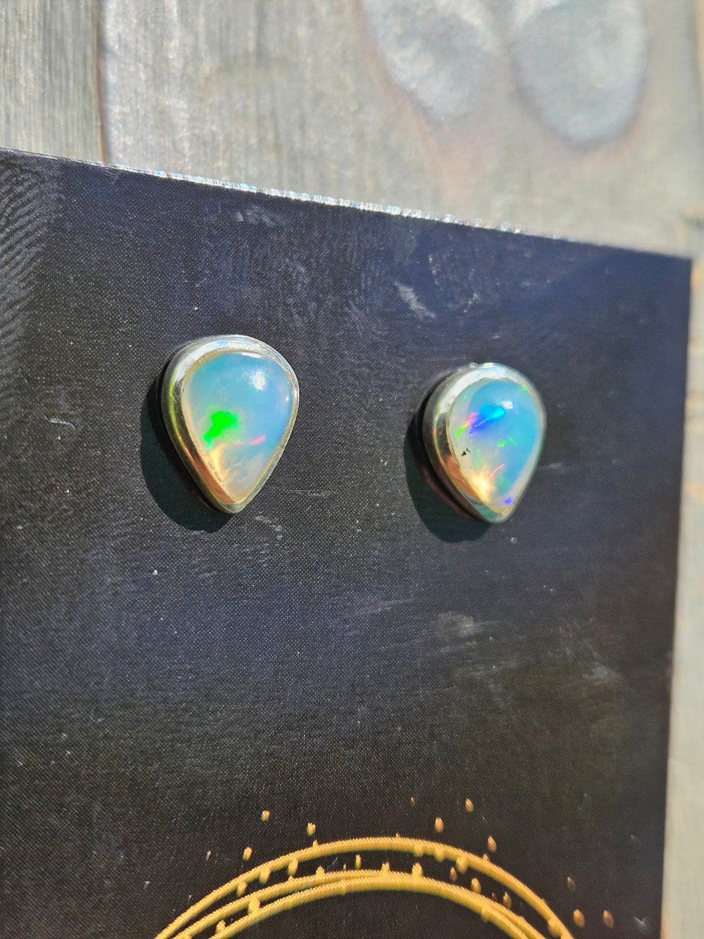 Ethiopian Opal Stud Earrings