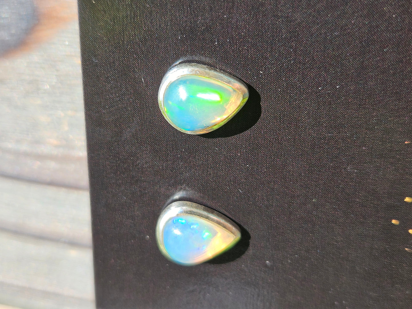 Ethiopian Opal Stud Earrings