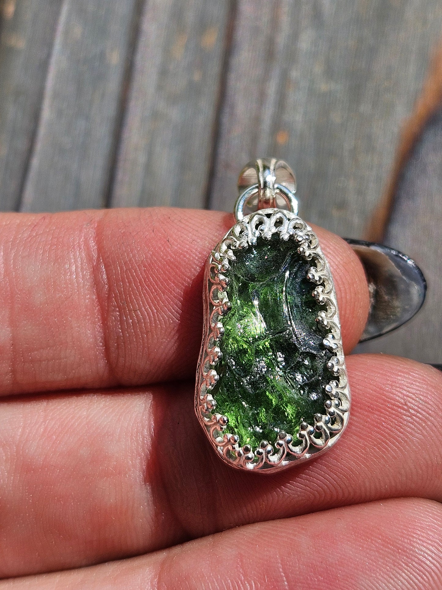 Moldavite Pendant