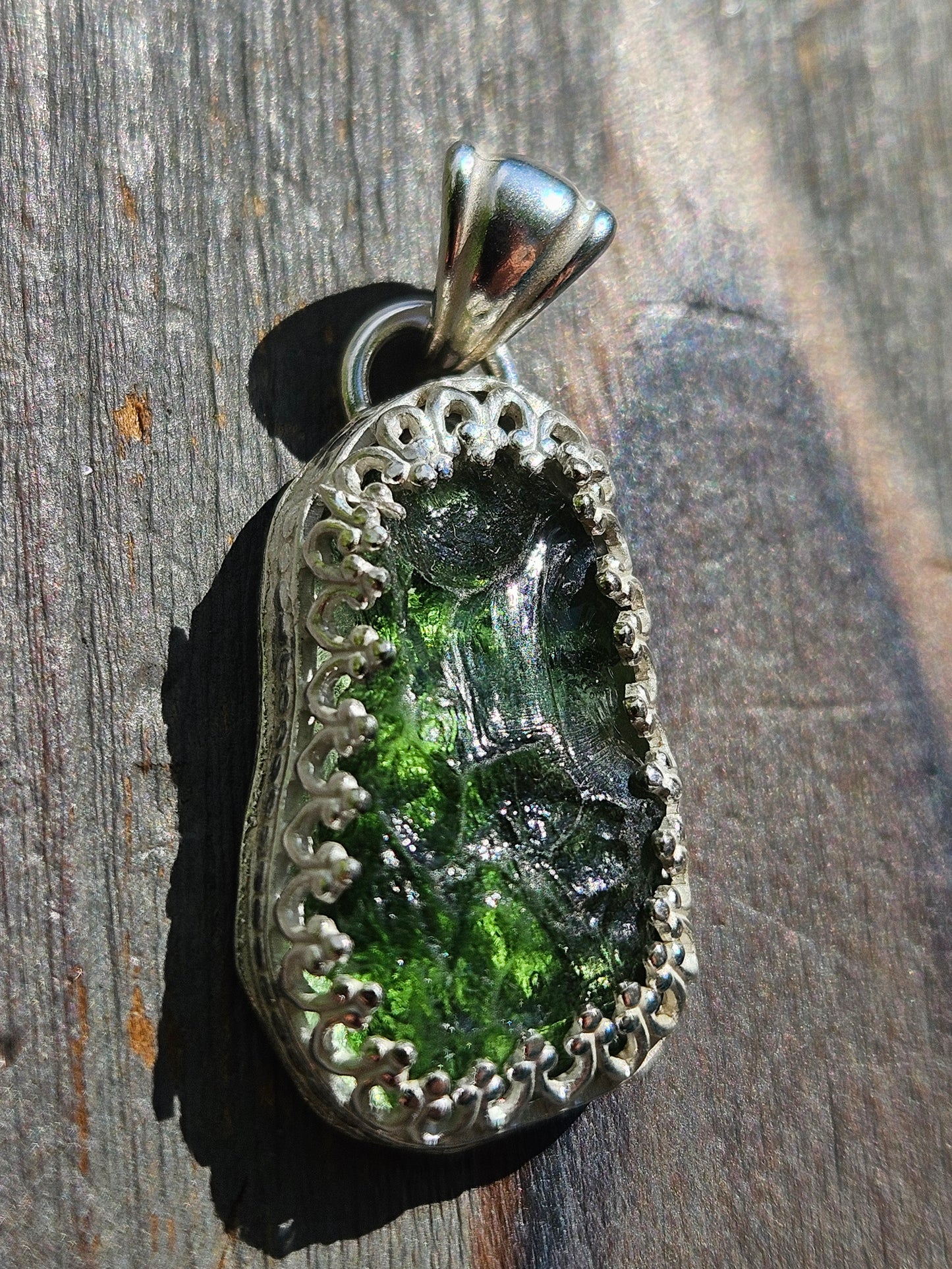 Moldavite Pendant