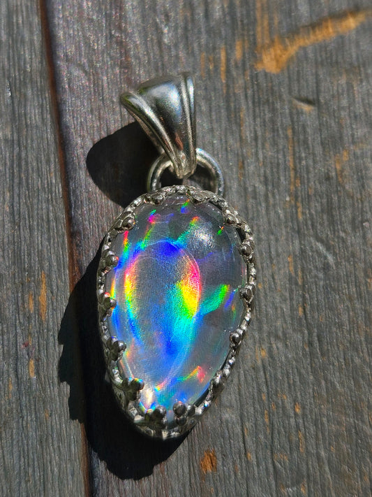 Disco Quartz Pendant