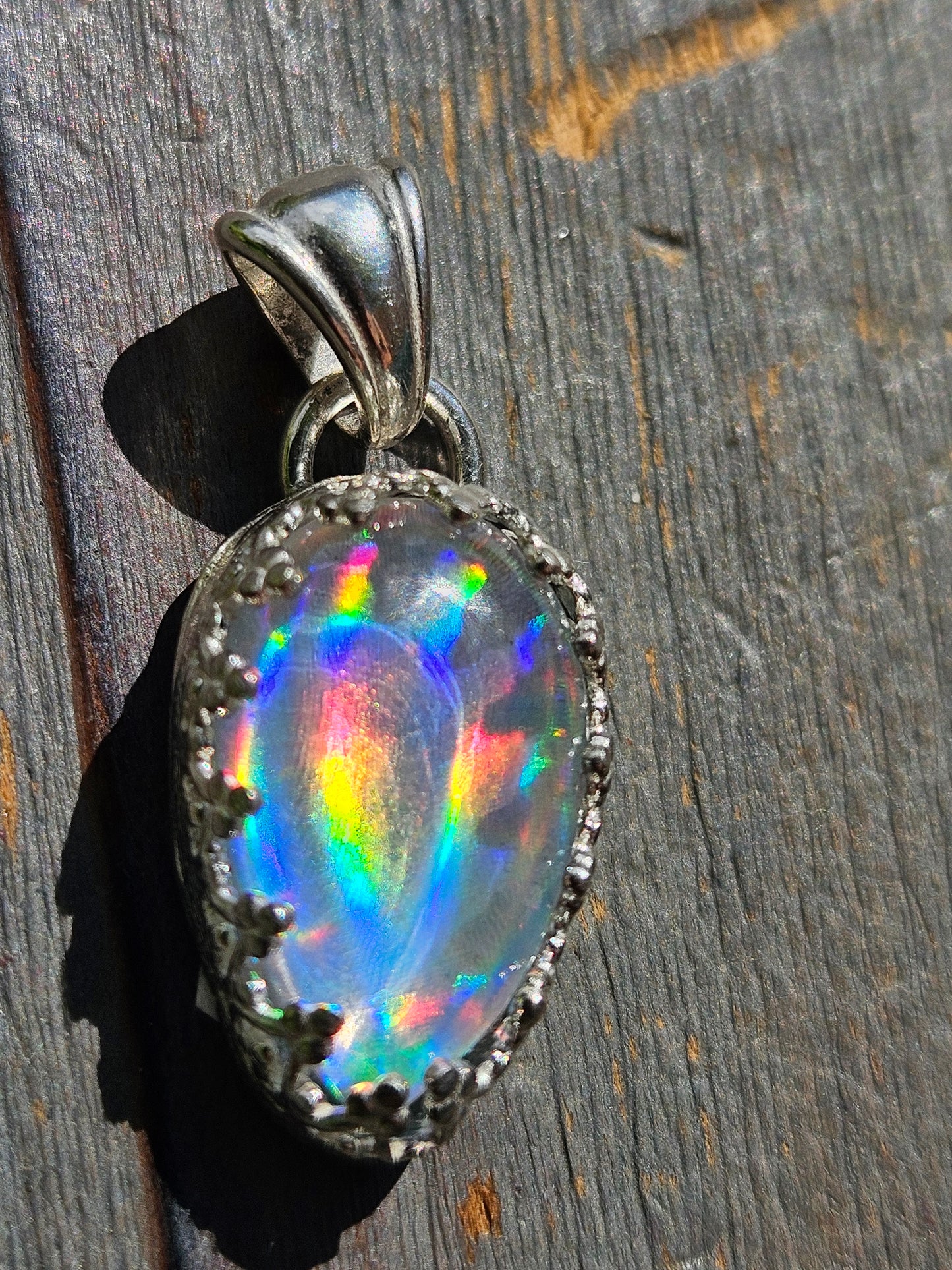 Disco Quartz Pendant
