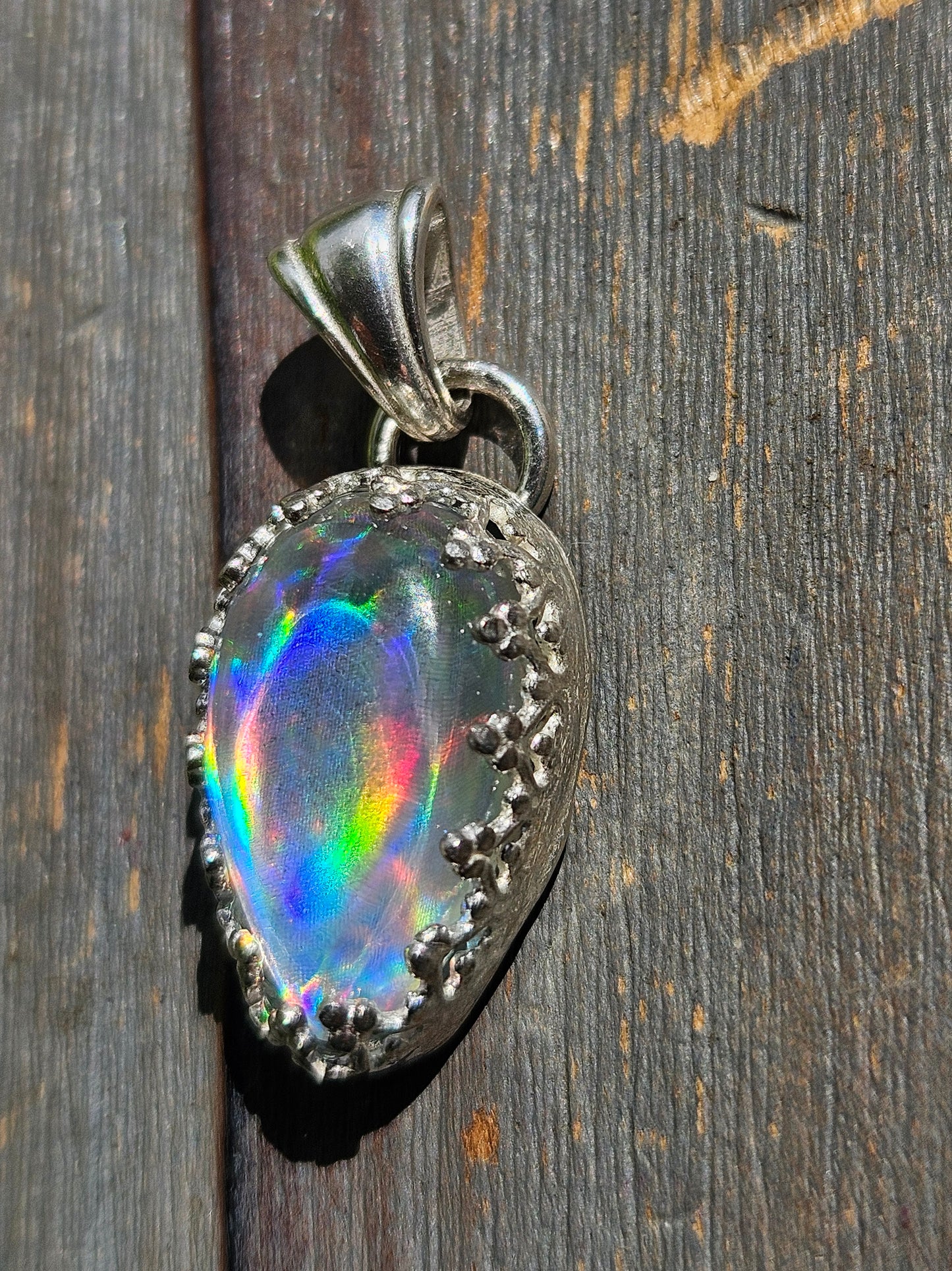 Disco Quartz Pendant
