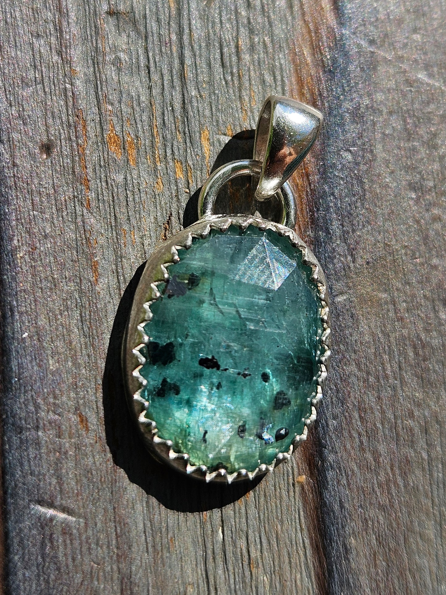Teal Kyanite Pendant
