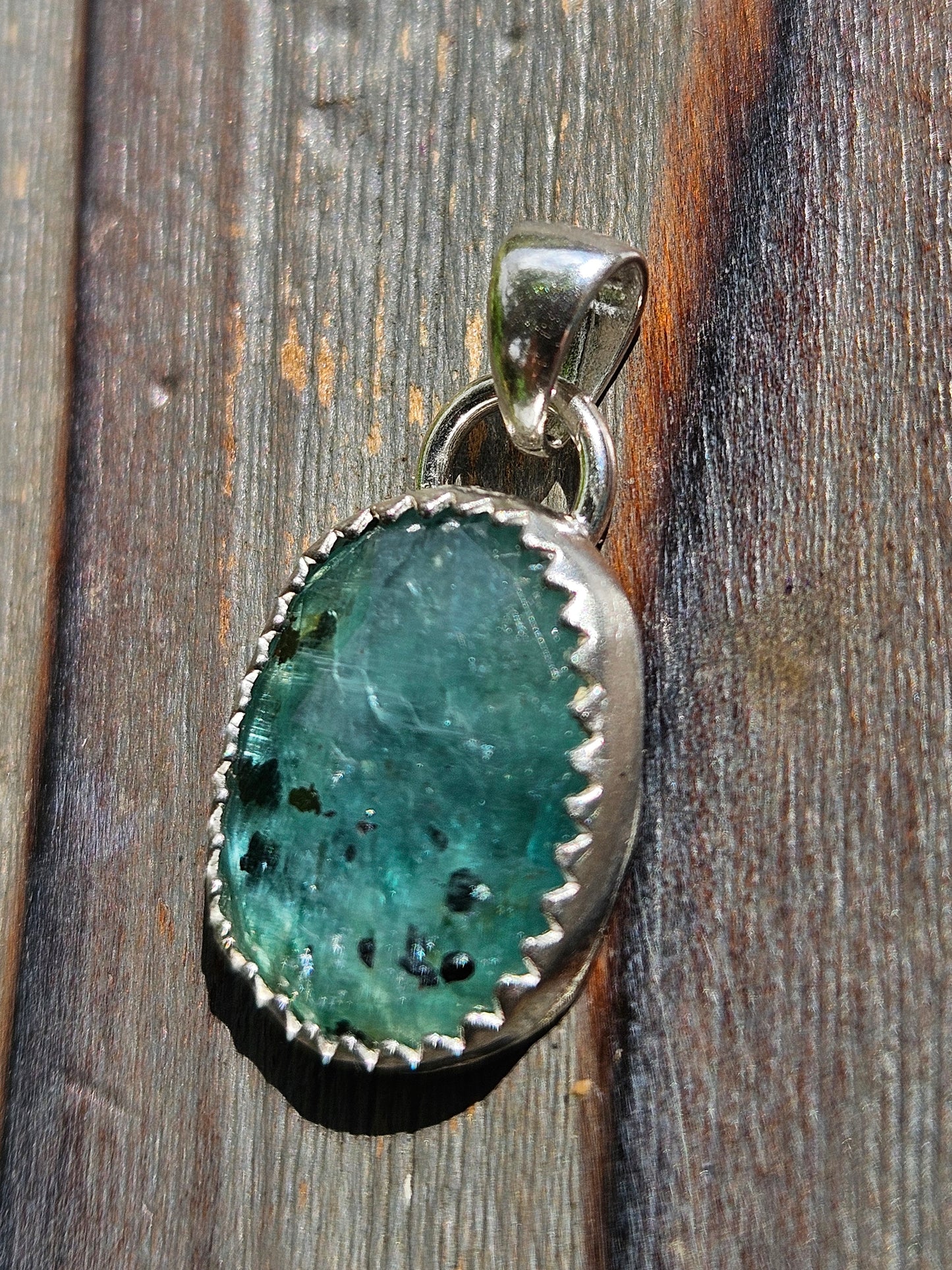 Teal Kyanite Pendant