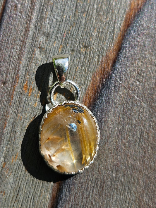 Golden Rutile Pendant