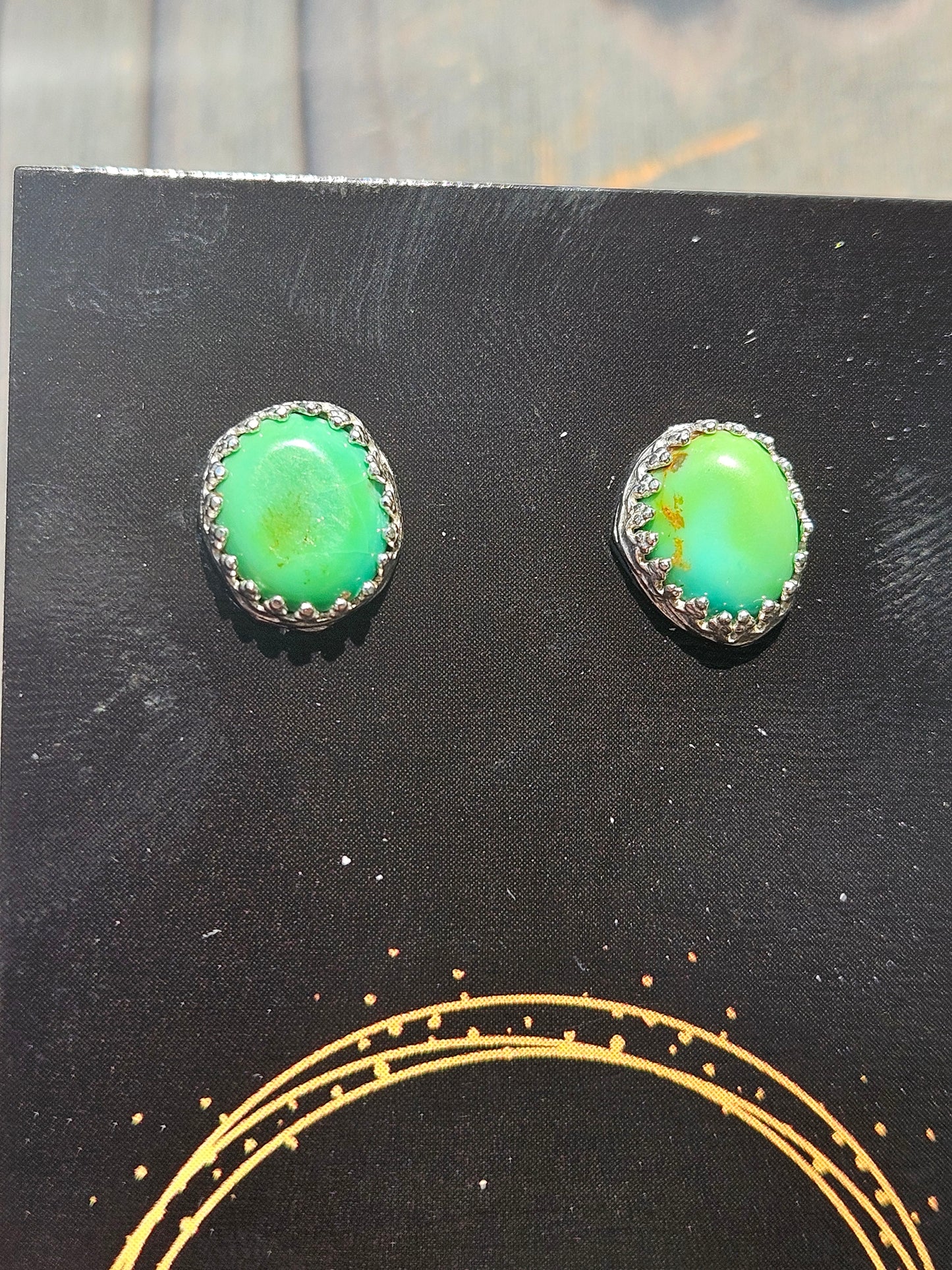 Sonoran Green Turquoise Stud Earrings