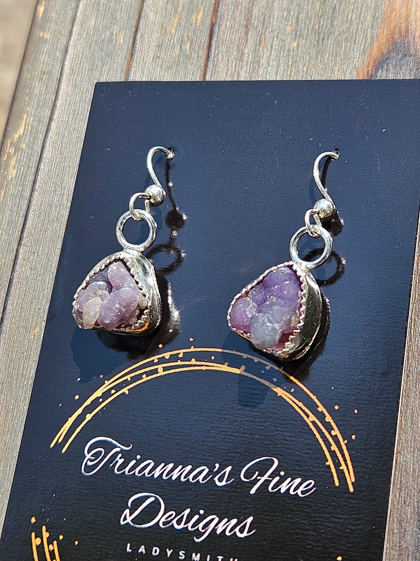 Grape Agate Earrings