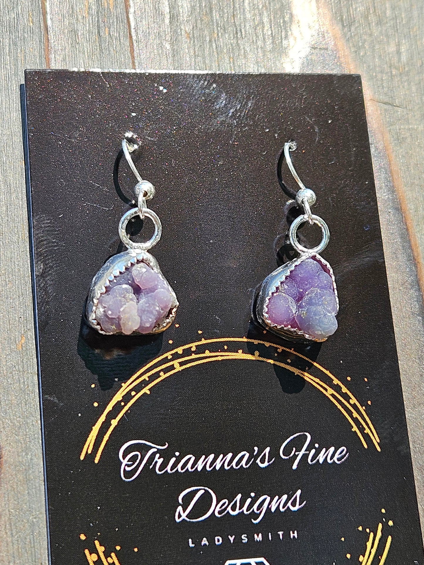 Grape Agate Earrings