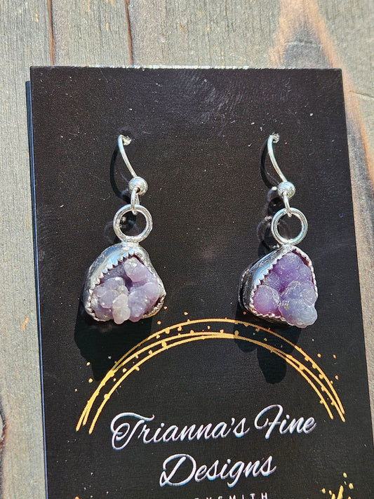 Grape Agate Earrings