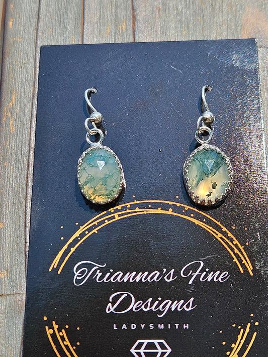 Moss Agate Earrings