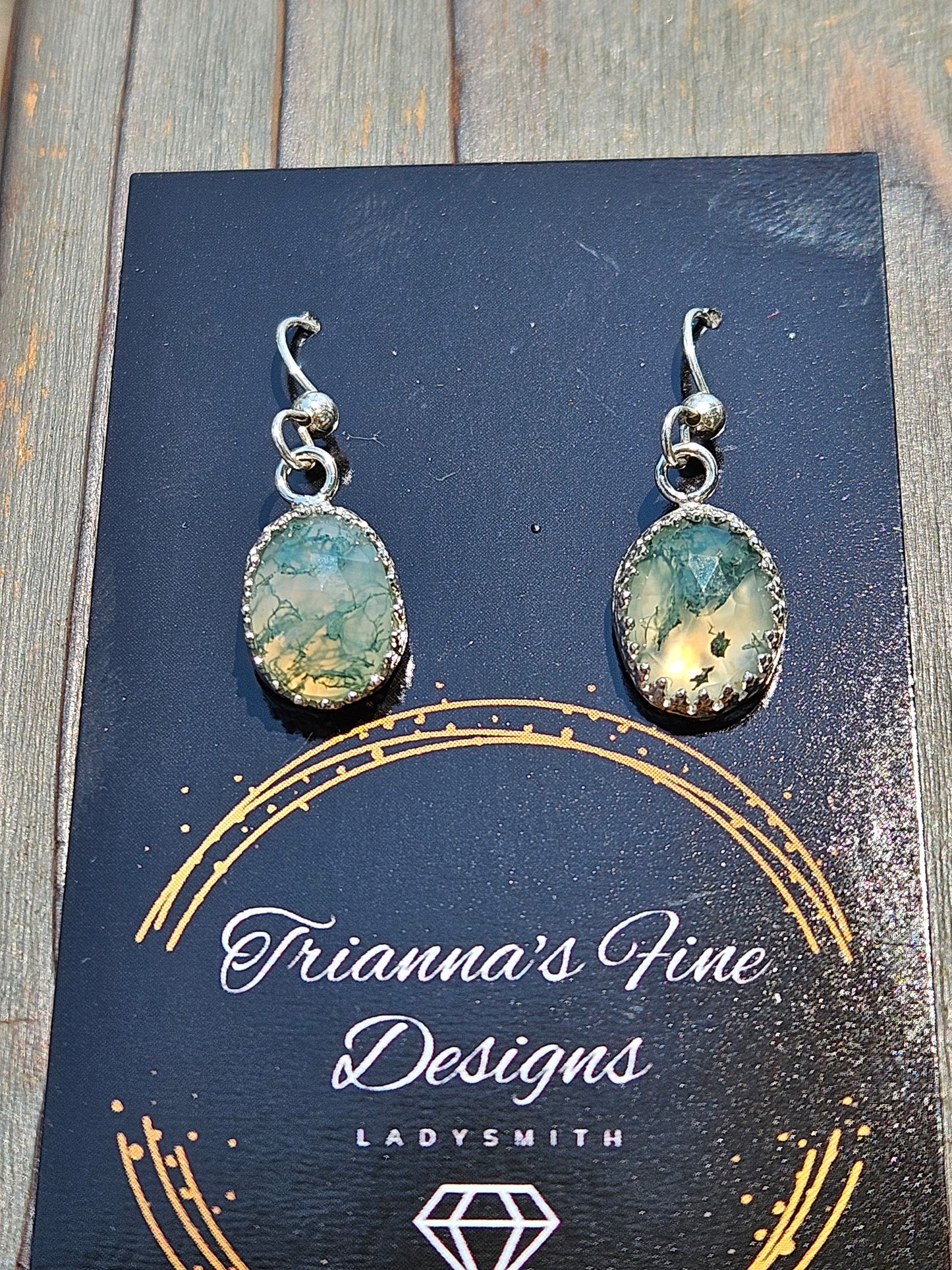 Moss Agate Earrings