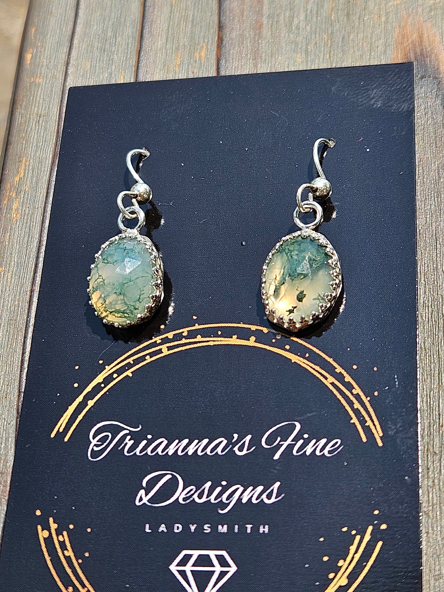 Moss Agate Earrings