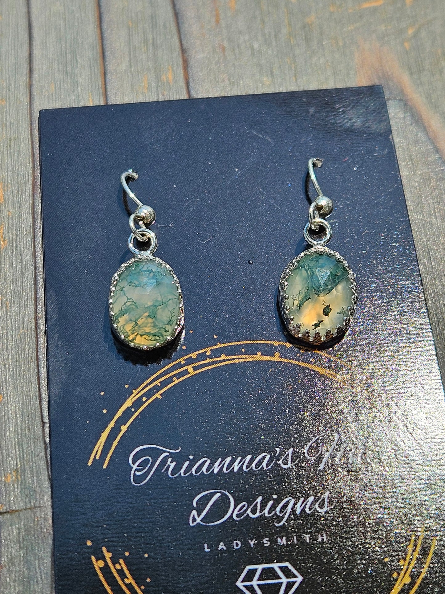 Moss Agate Earrings