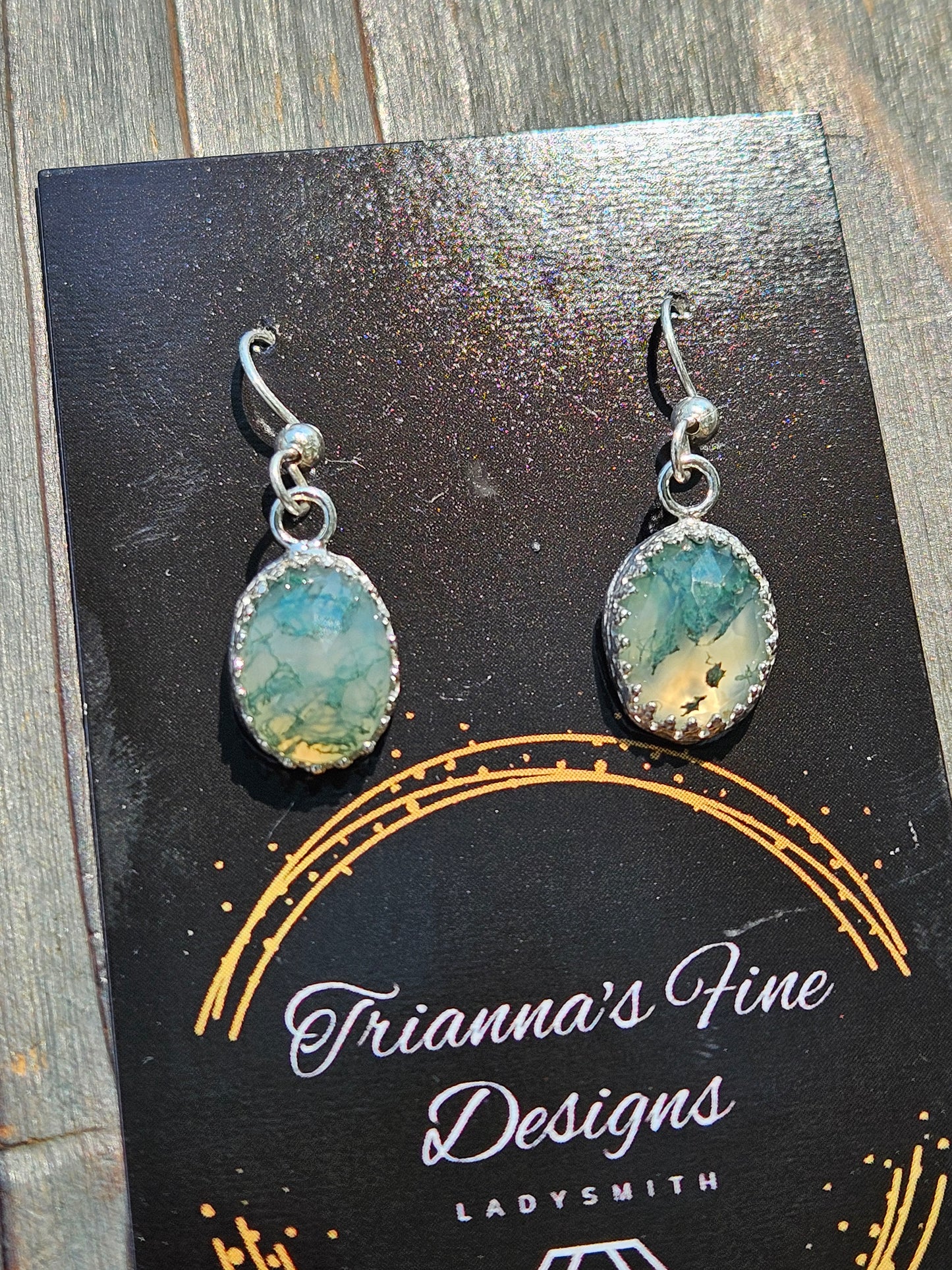 Moss Agate Earrings