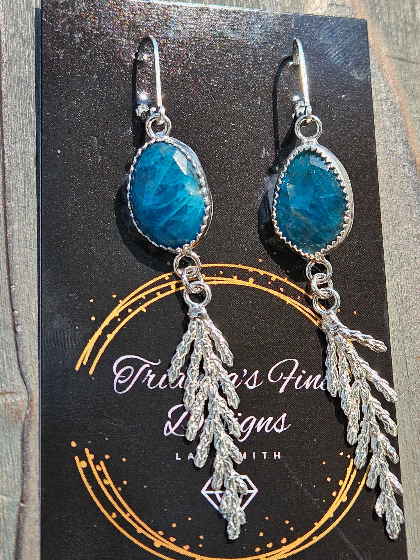 Apatite Cedar Earrings