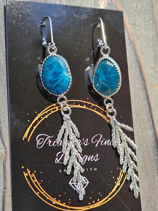 Apatite Cedar Earrings