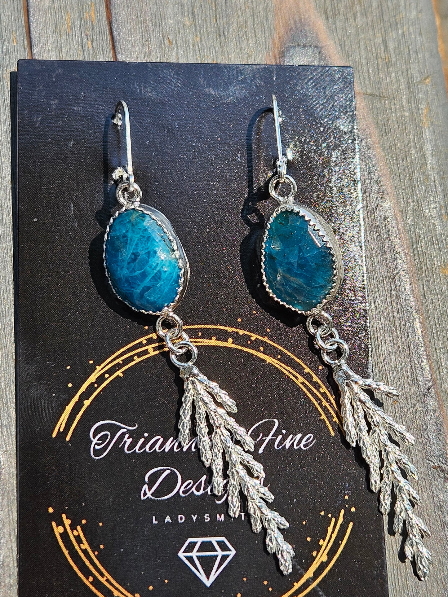 Apatite Cedar Earrings