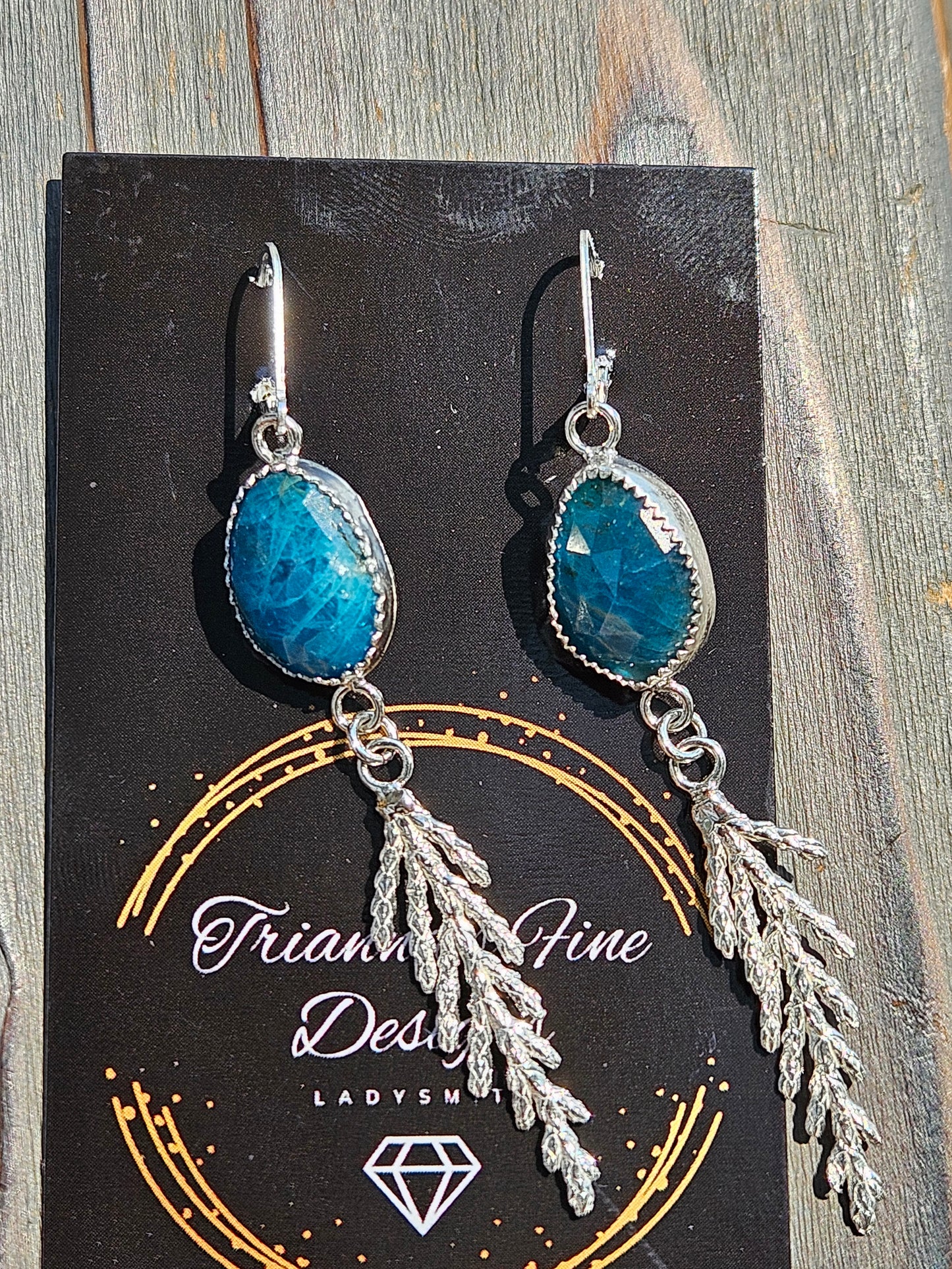 Apatite Cedar Earrings