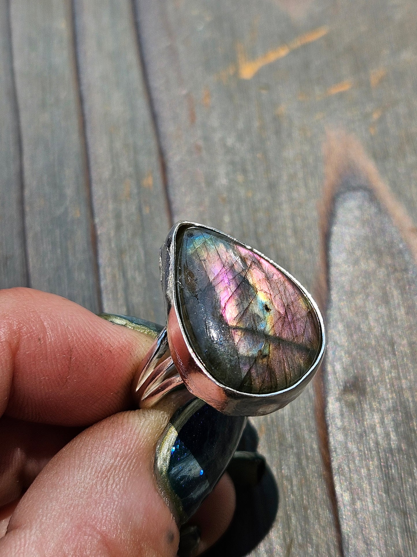 Labradorite Ring, Size 8