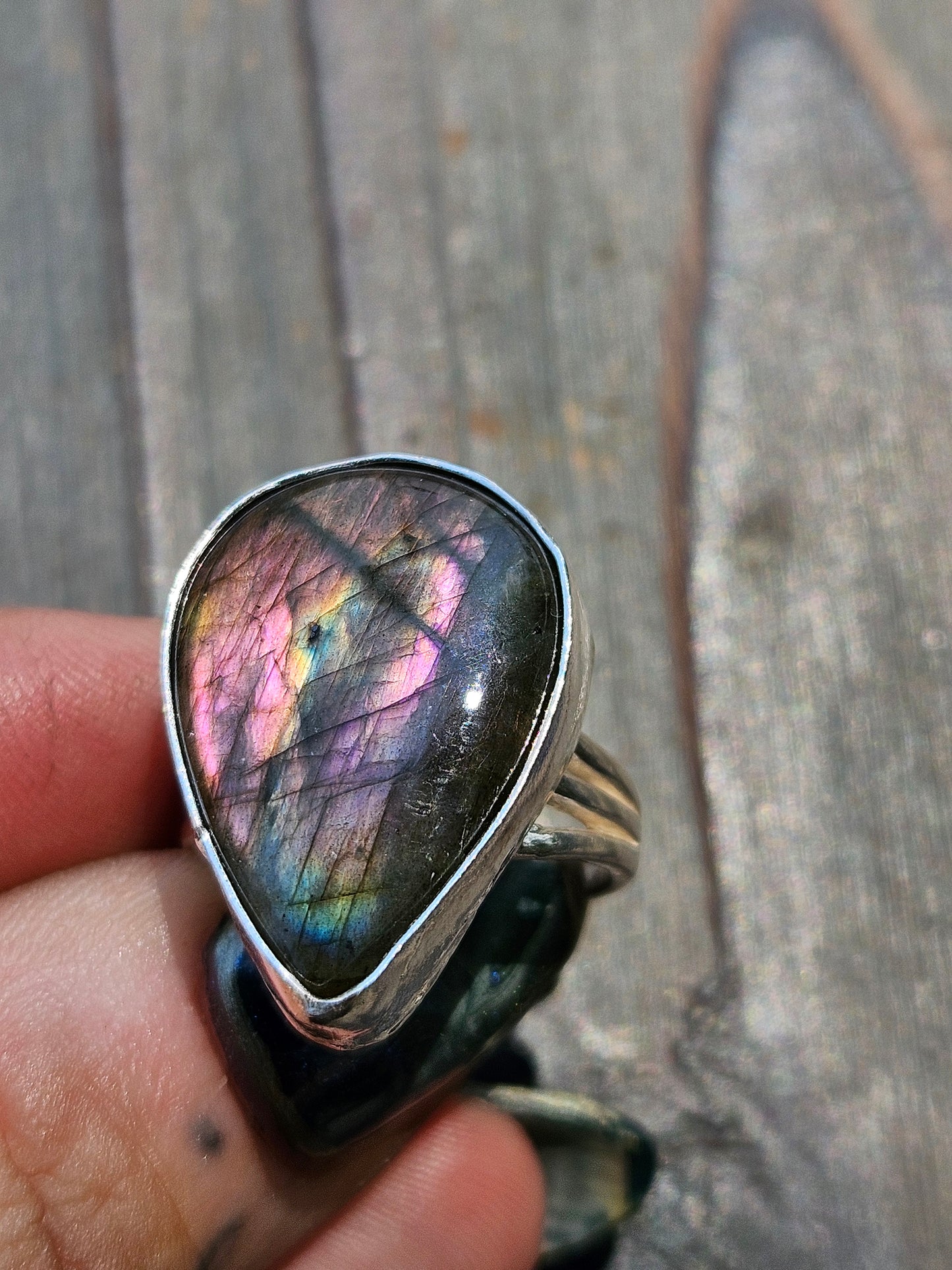 Labradorite Ring, Size 8