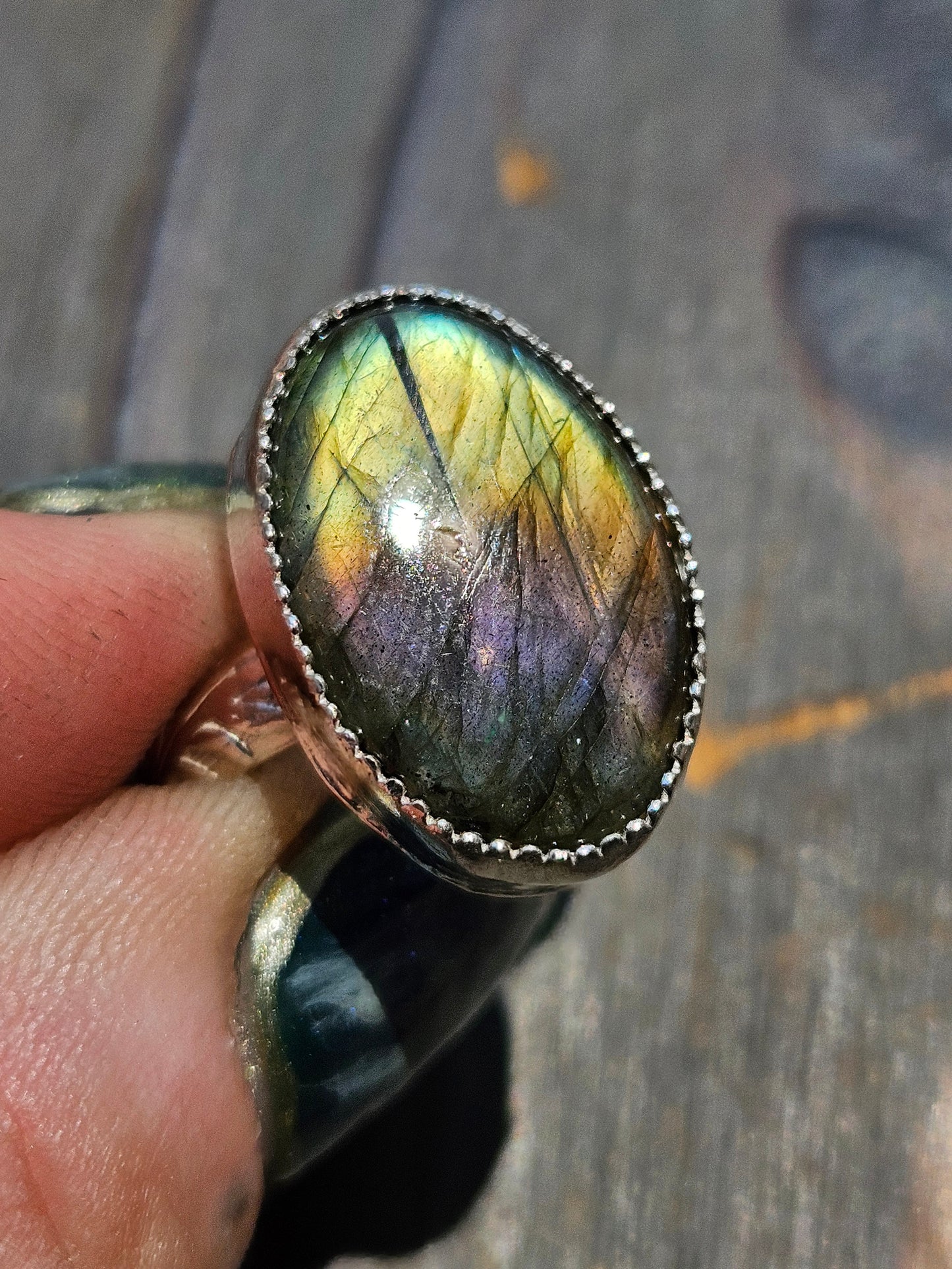 Labradorite Ring, Size 9