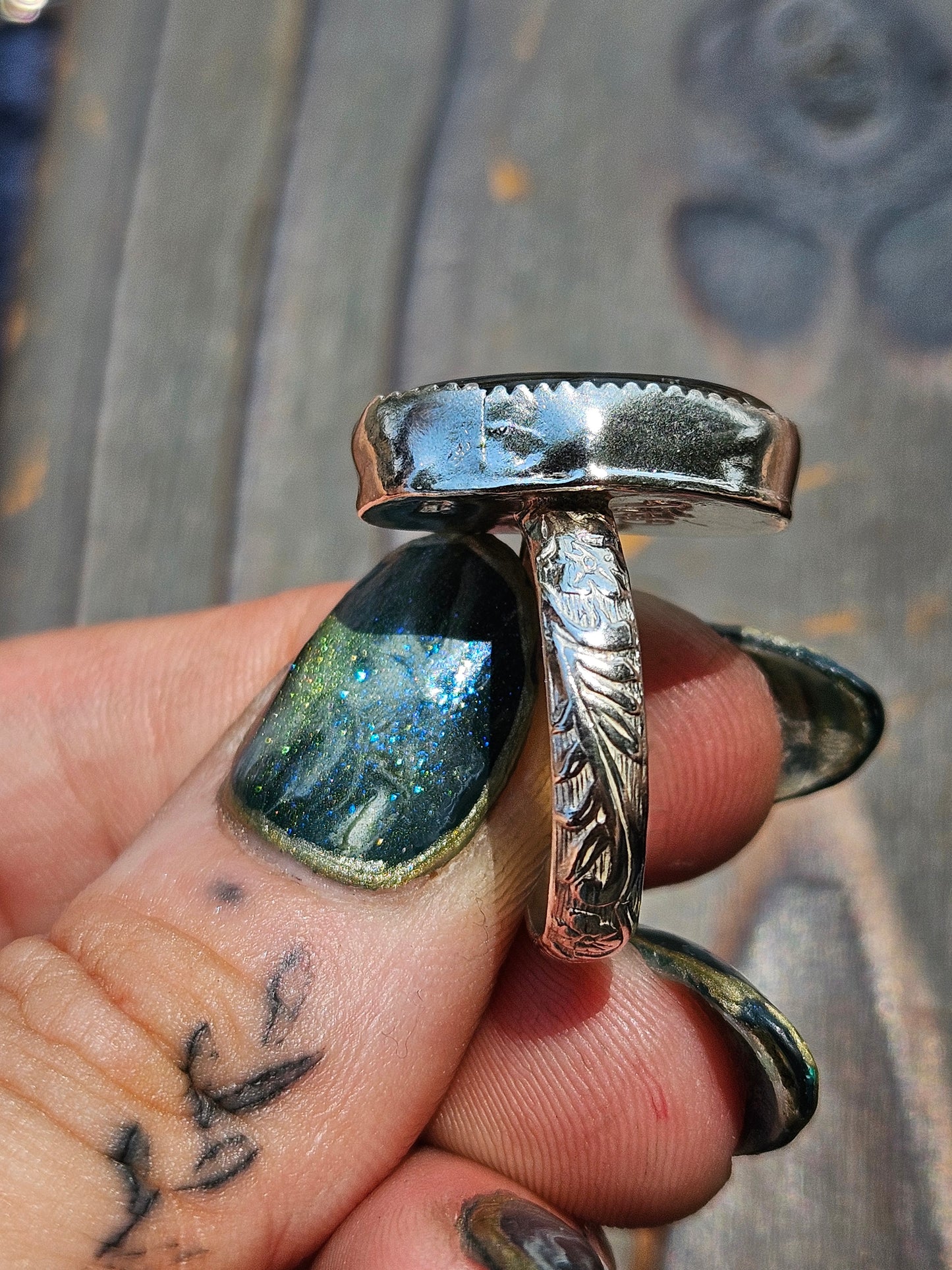 Labradorite Ring, Size 9