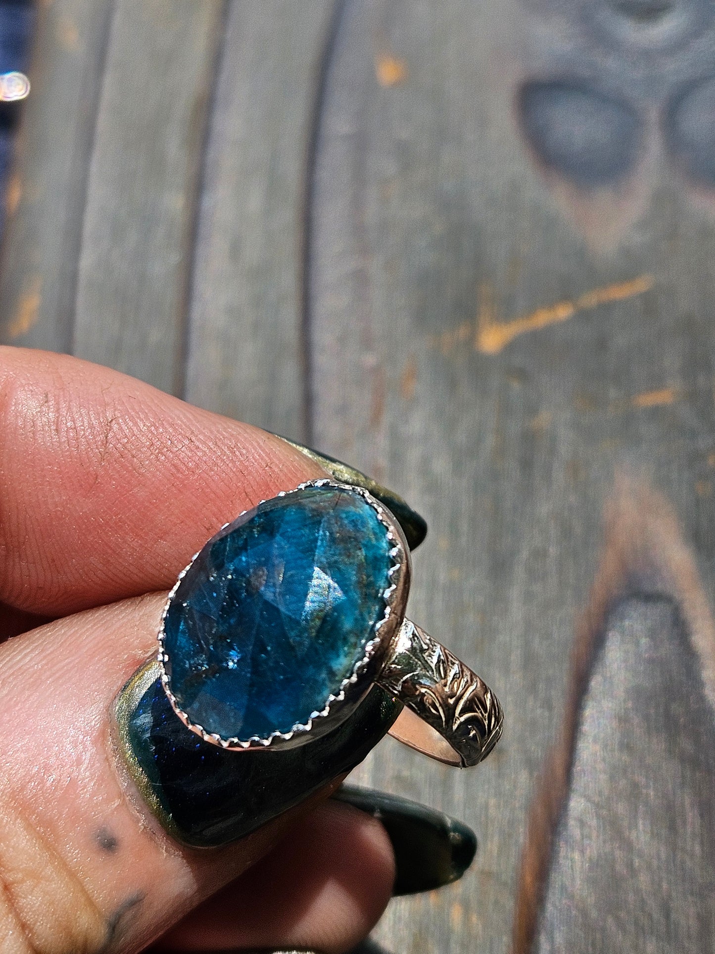 Apatite Ring, Size 7