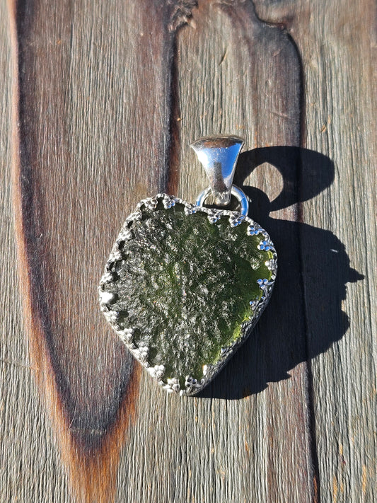 Moldavite Chunker Pendant