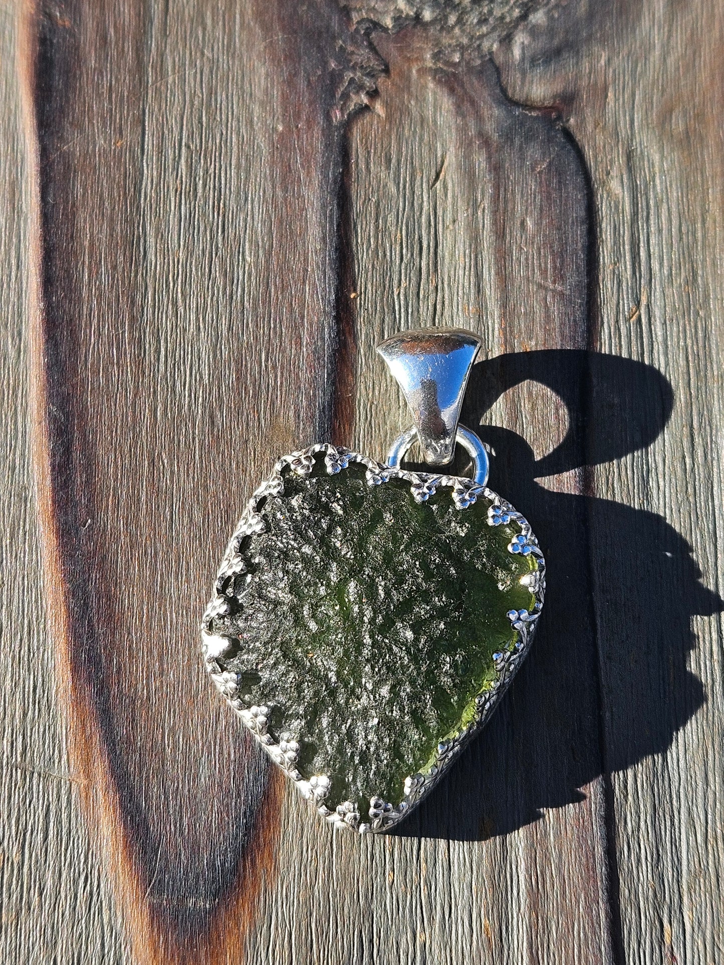 Moldavite Chunker Pendant