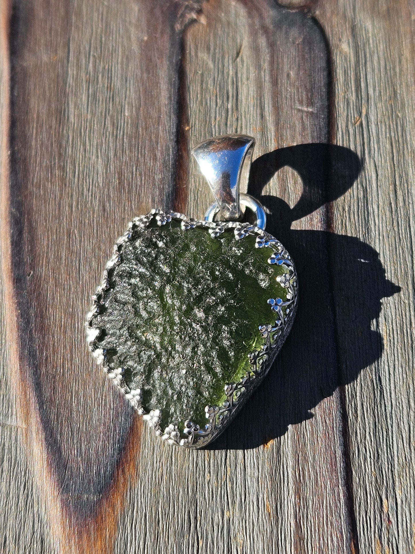 Moldavite Chunker Pendant