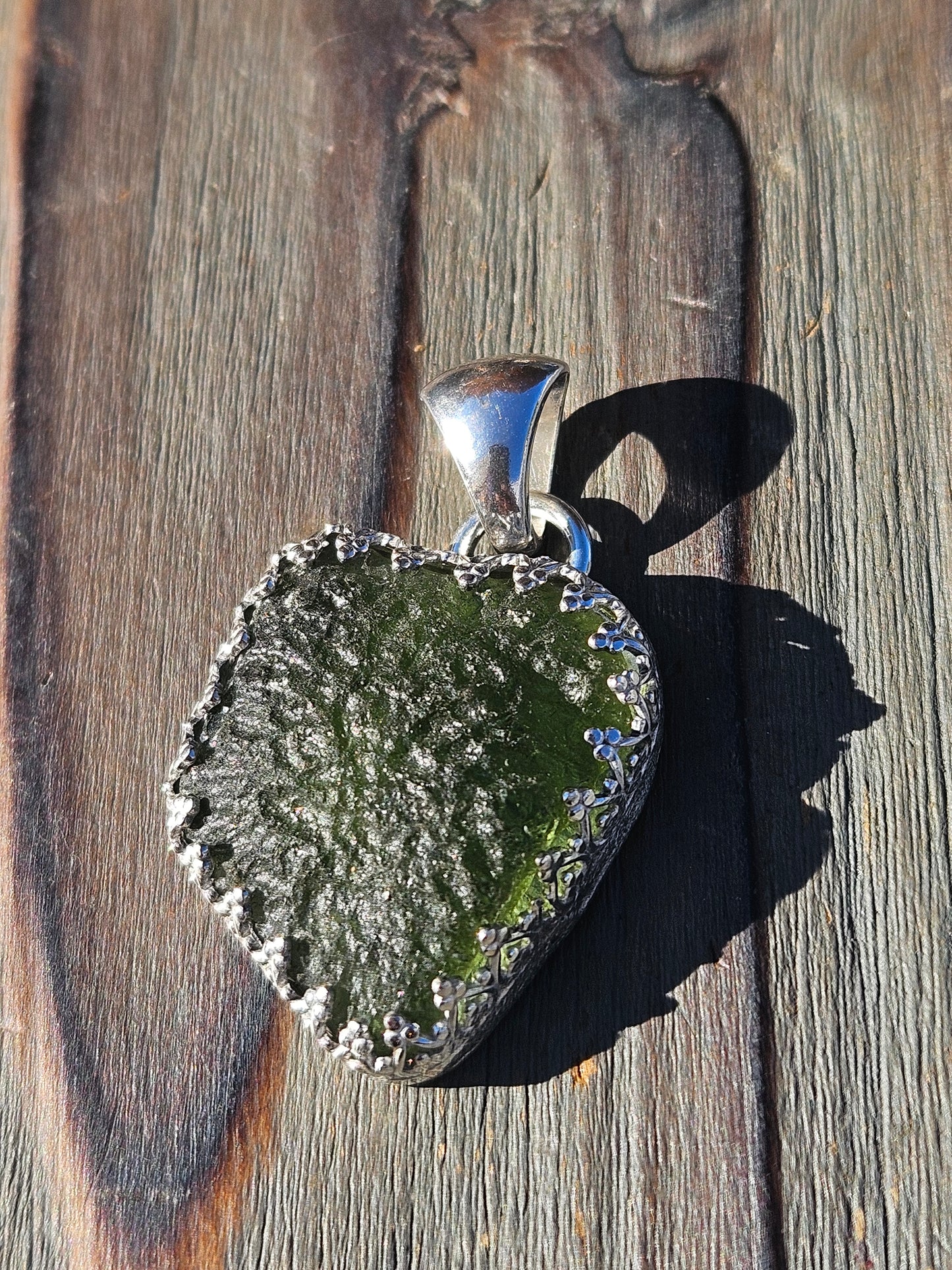 Moldavite Chunker Pendant