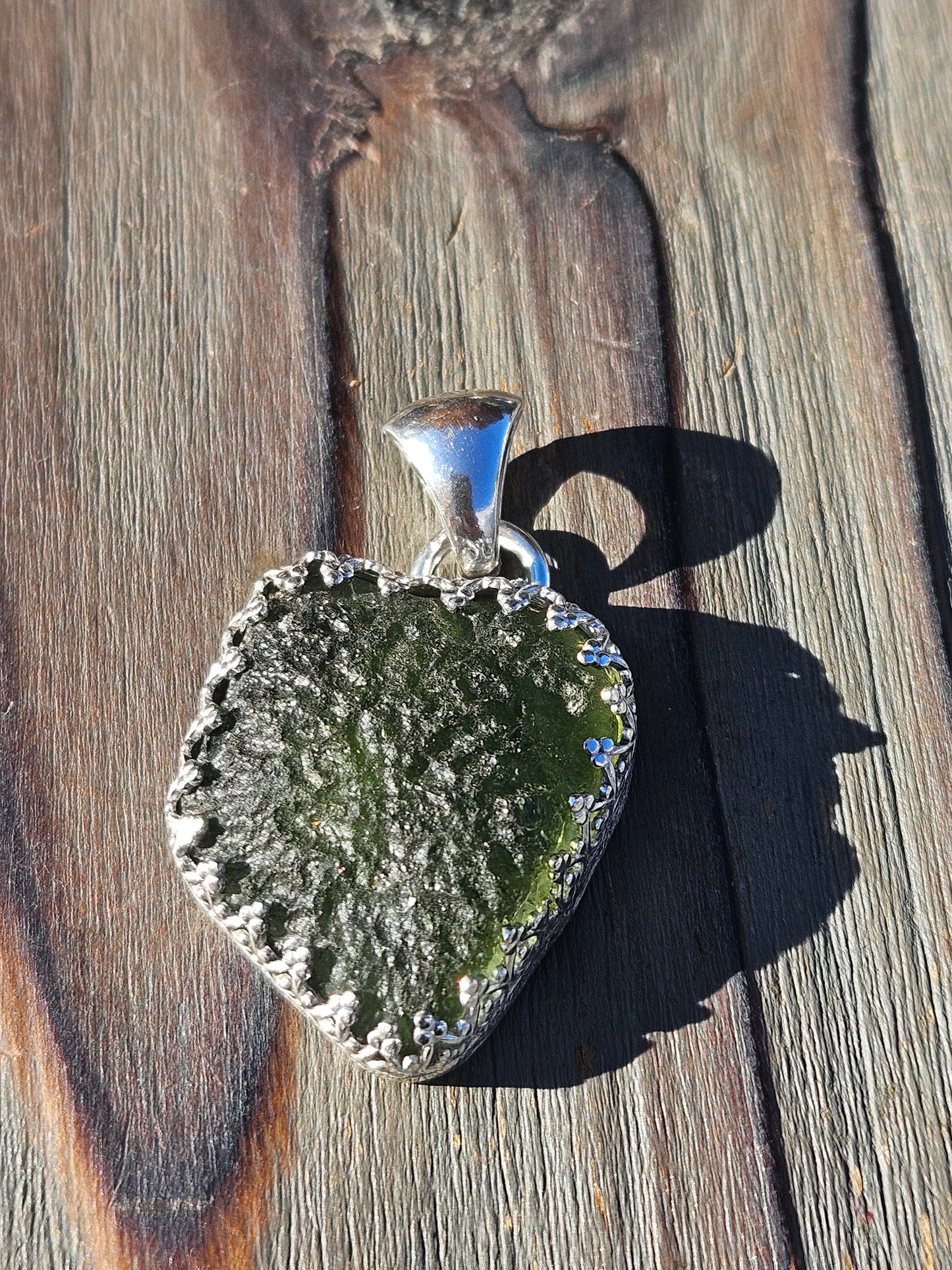 Moldavite Chunker Pendant