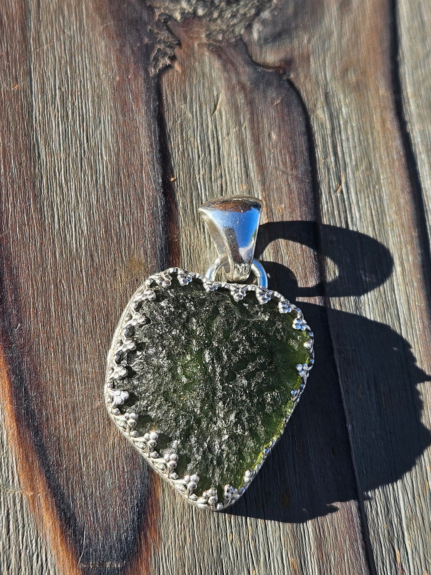 Moldavite Chunker Pendant