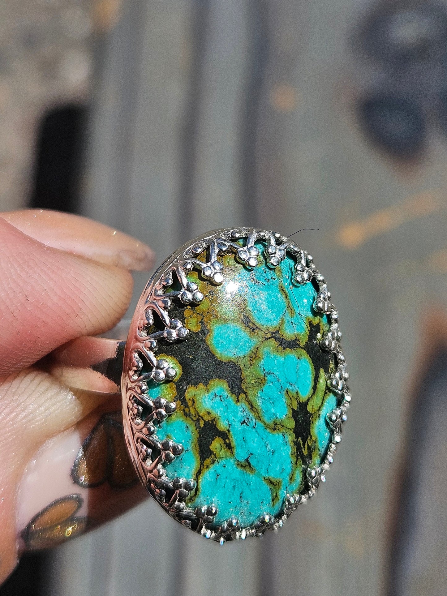 Heubi Turquoise Ring, Size 9