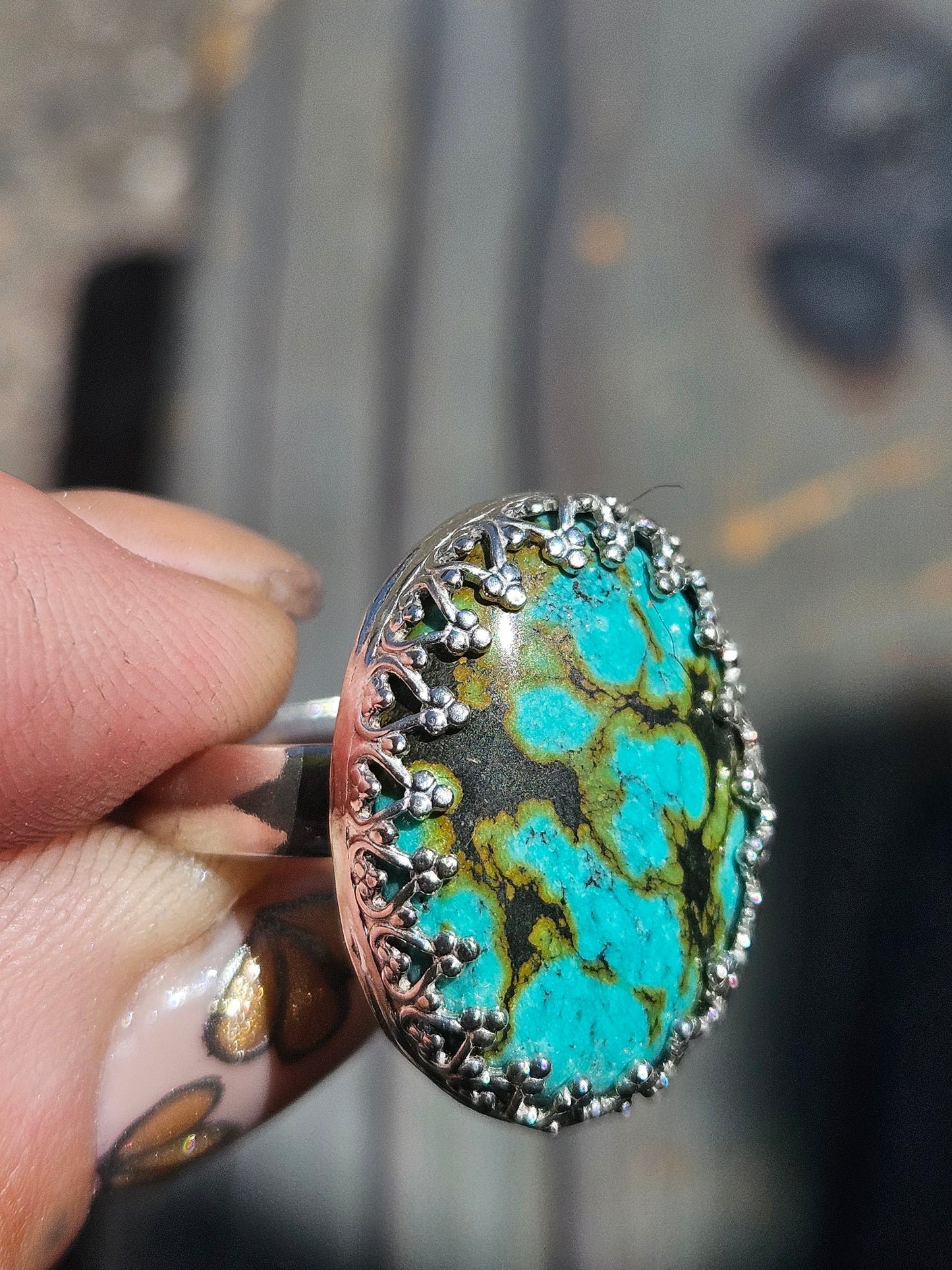 Heubi Turquoise Ring, Size 9