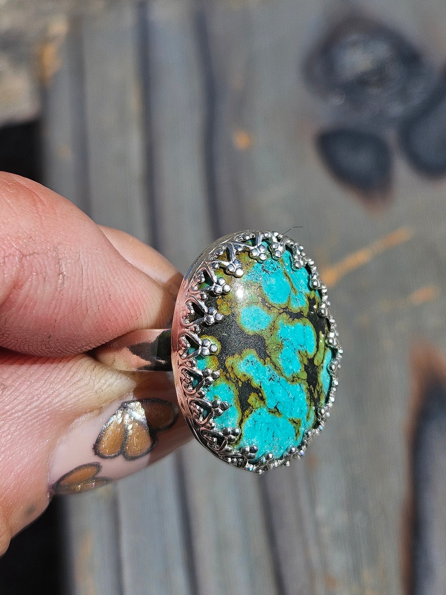 Heubi Turquoise Ring, Size 9