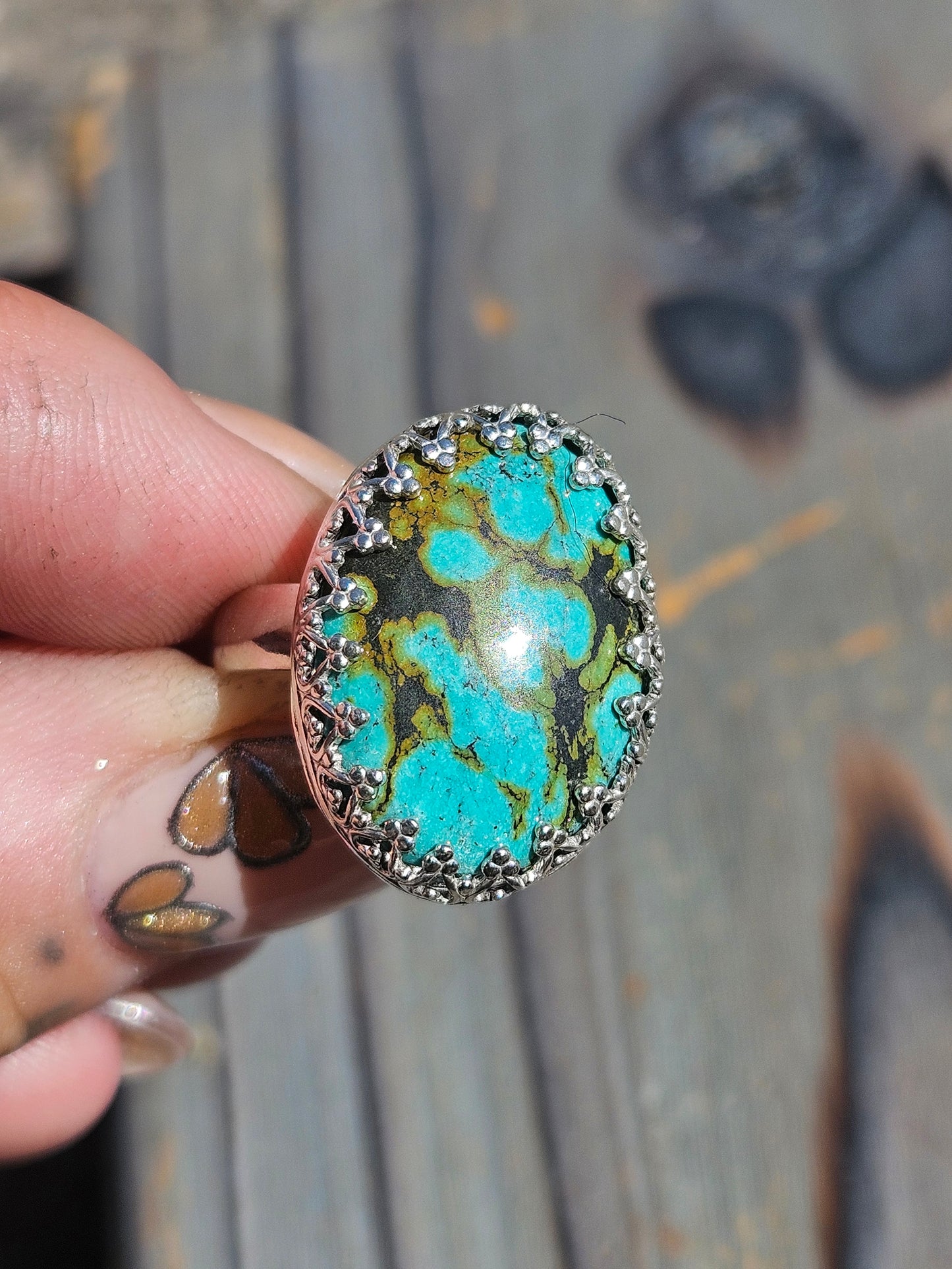 Heubi Turquoise Ring, Size 9