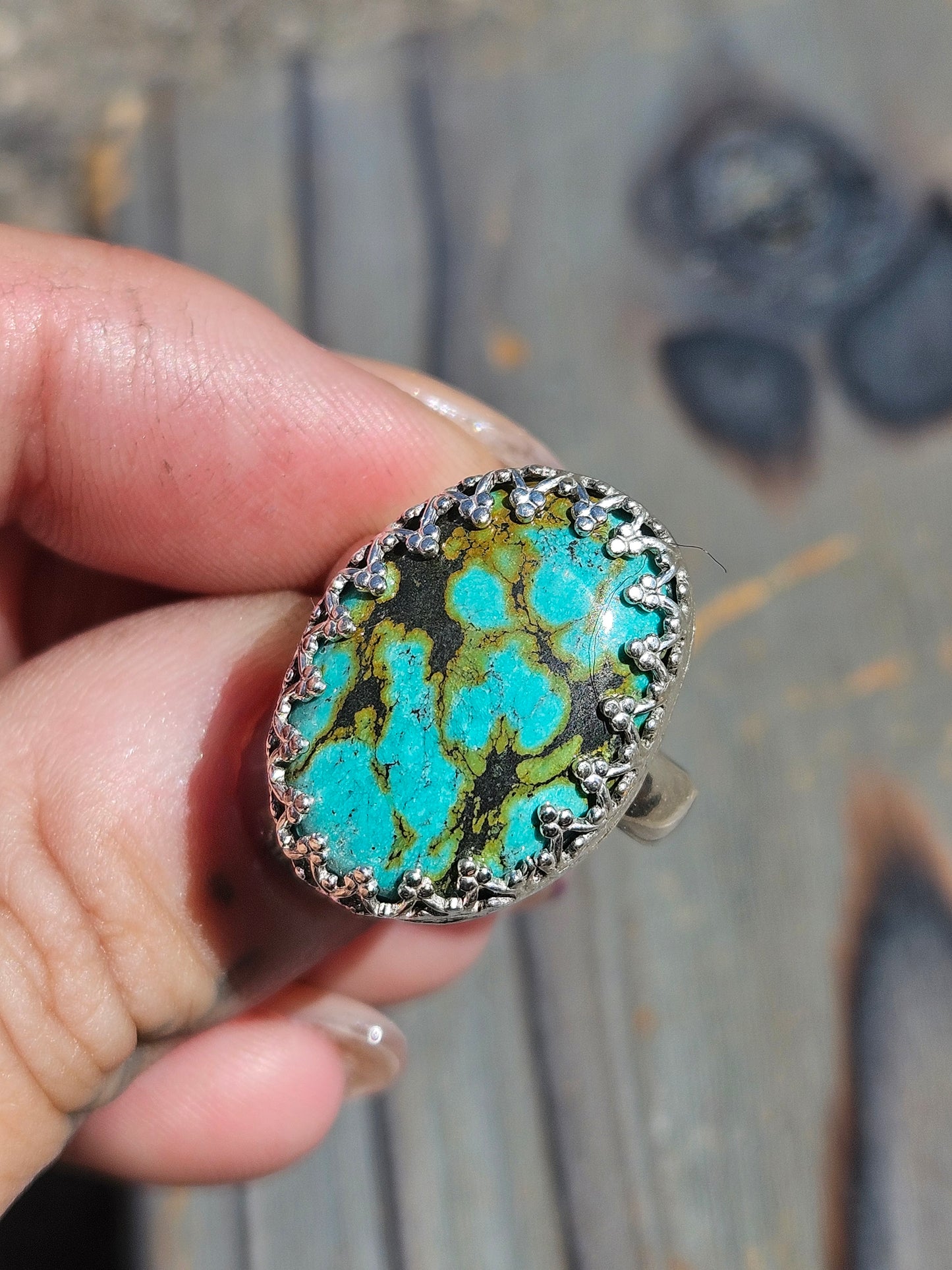 Heubi Turquoise Ring, Size 9
