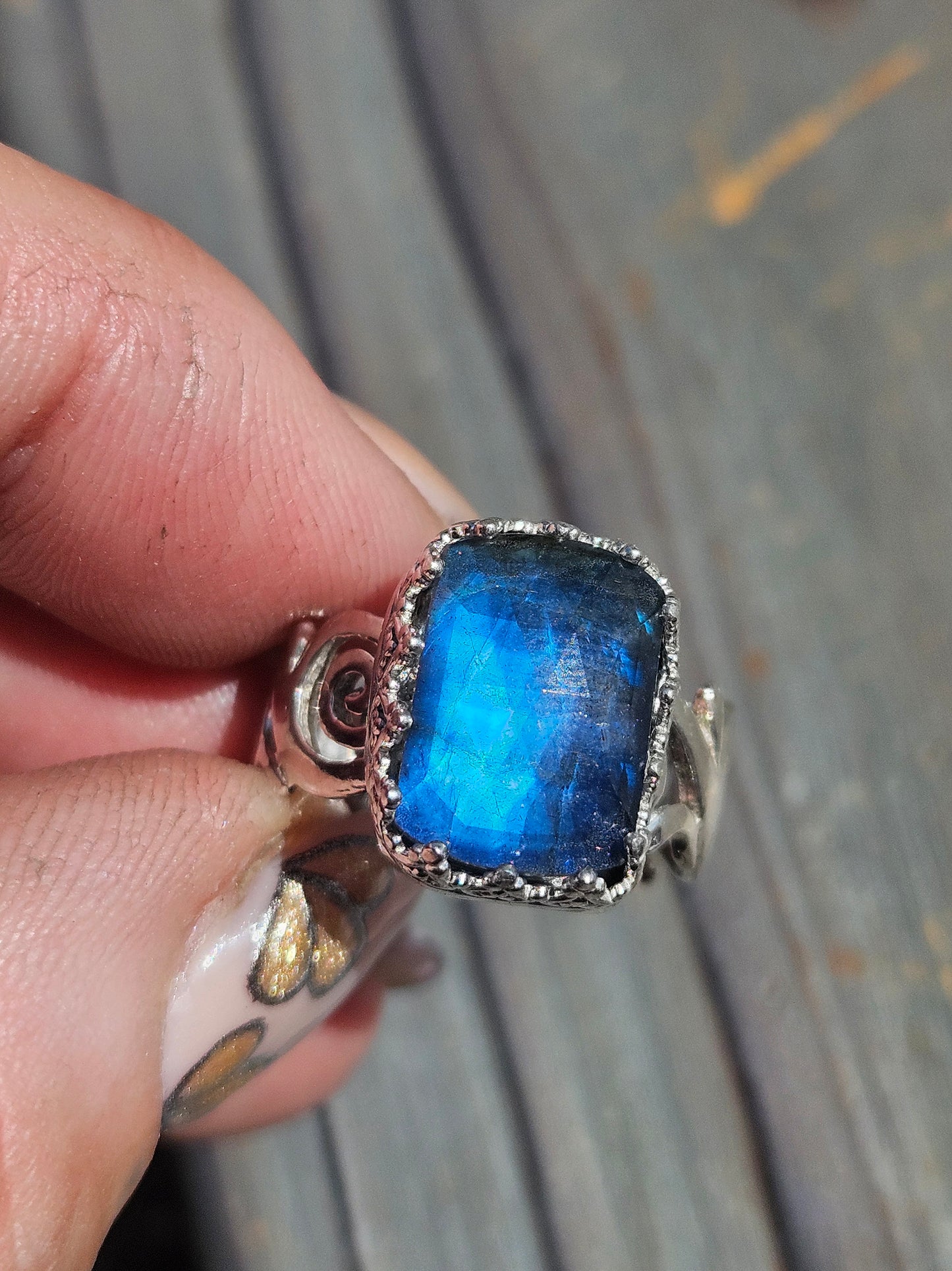 Labradorite Ring, Size 7