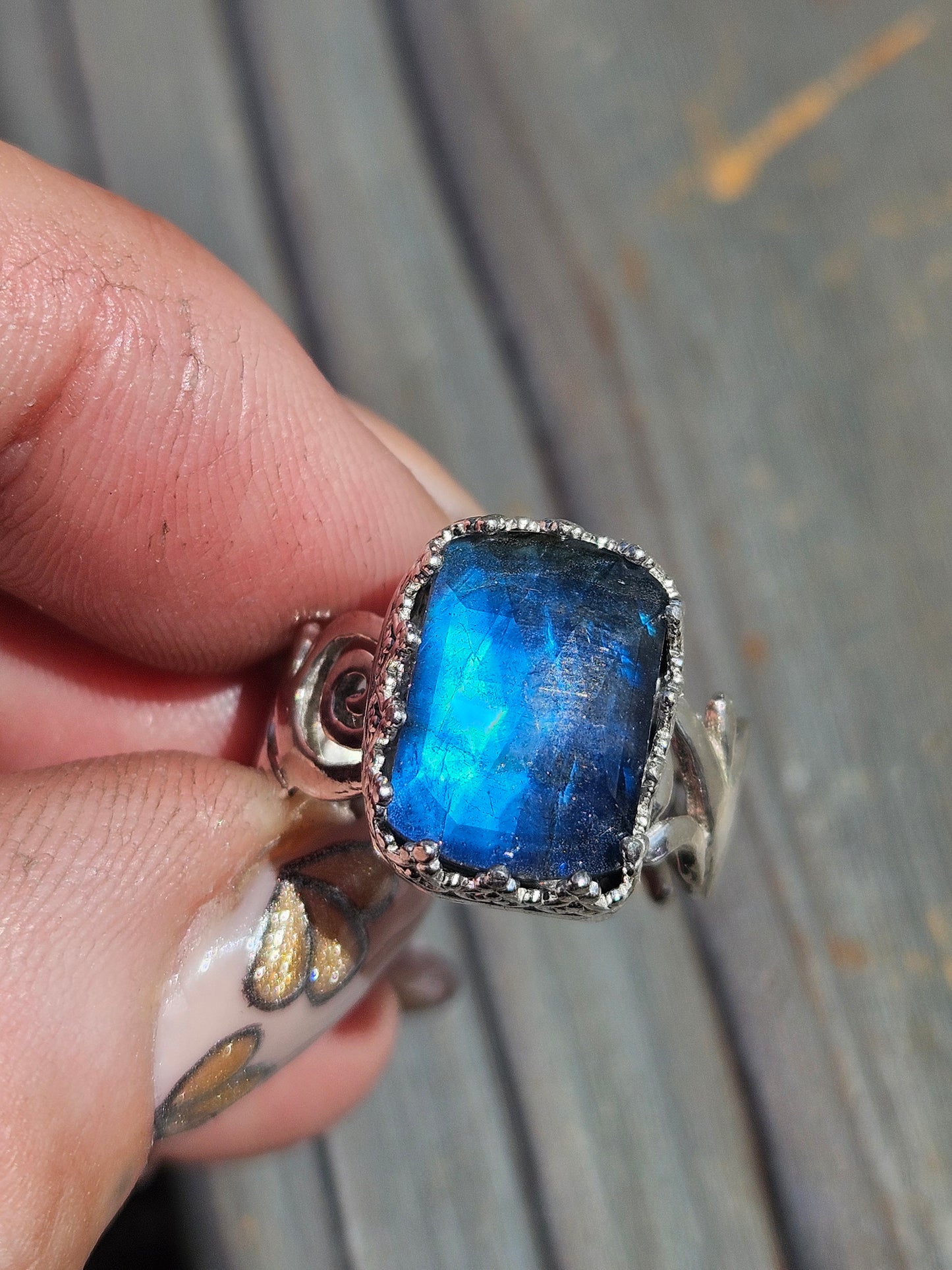 Labradorite Ring, Size 7