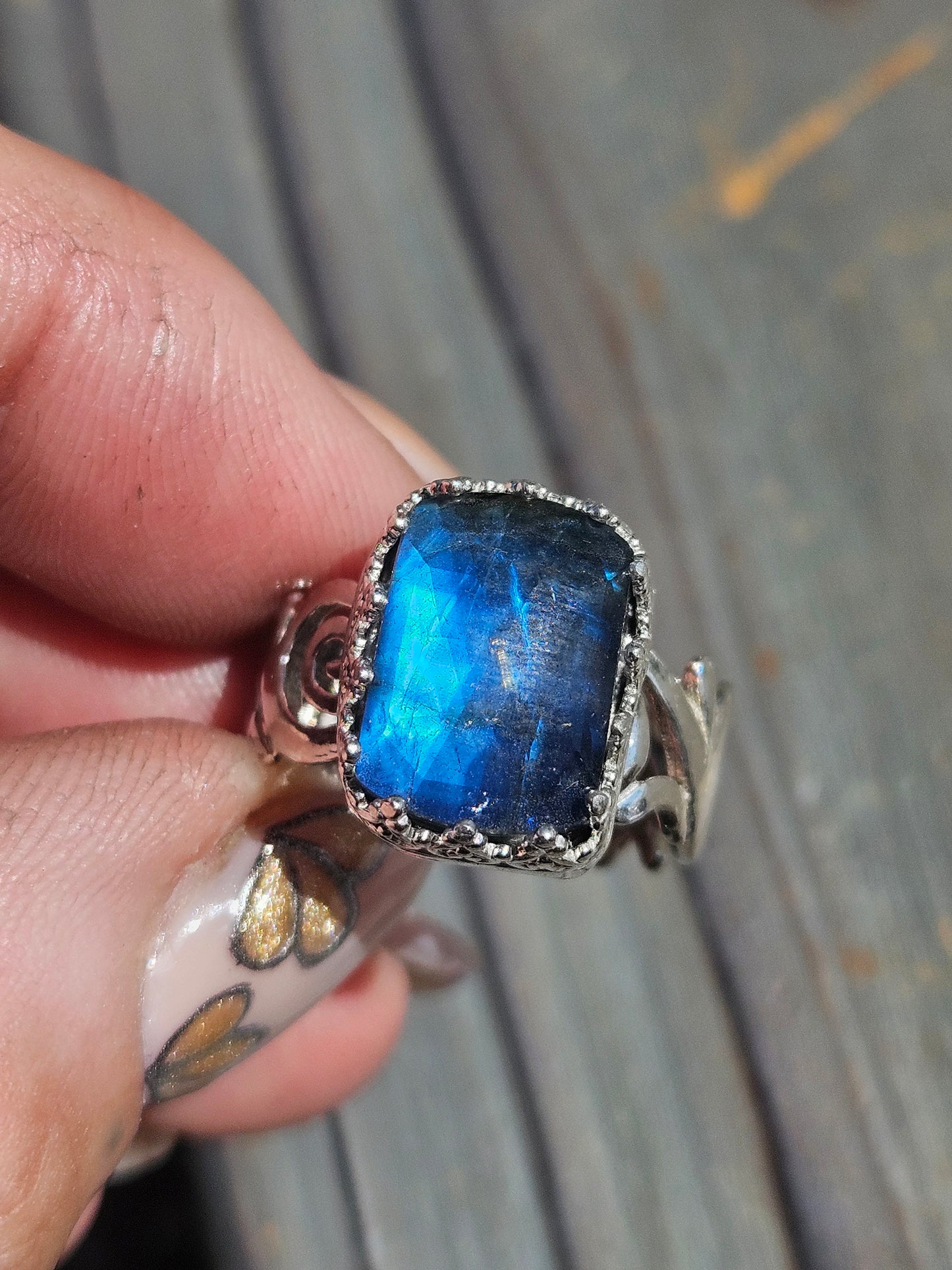 Labradorite Ring, Size 7