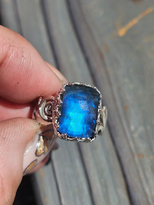 Labradorite Ring, Size 7