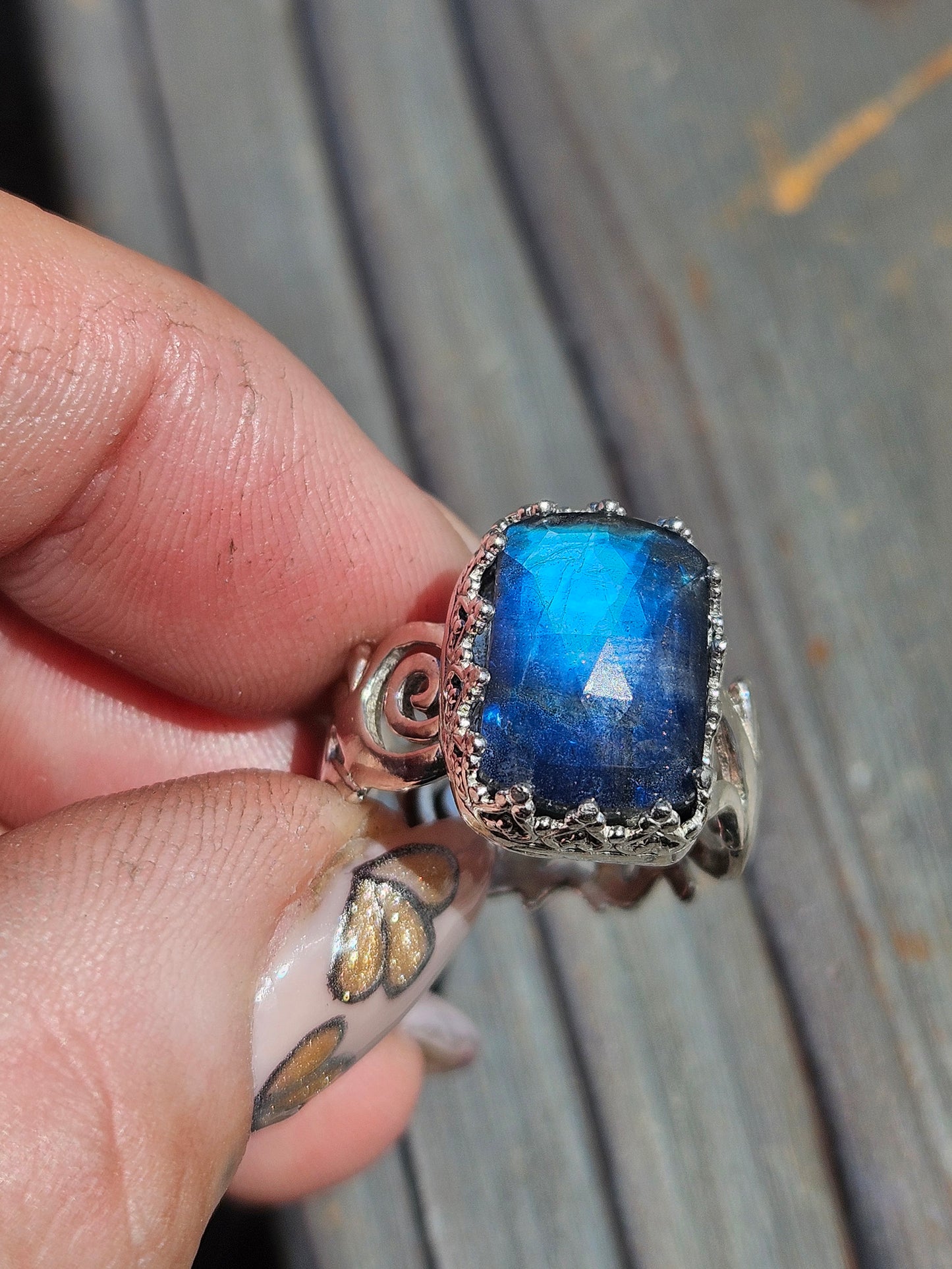 Labradorite Ring, Size 7