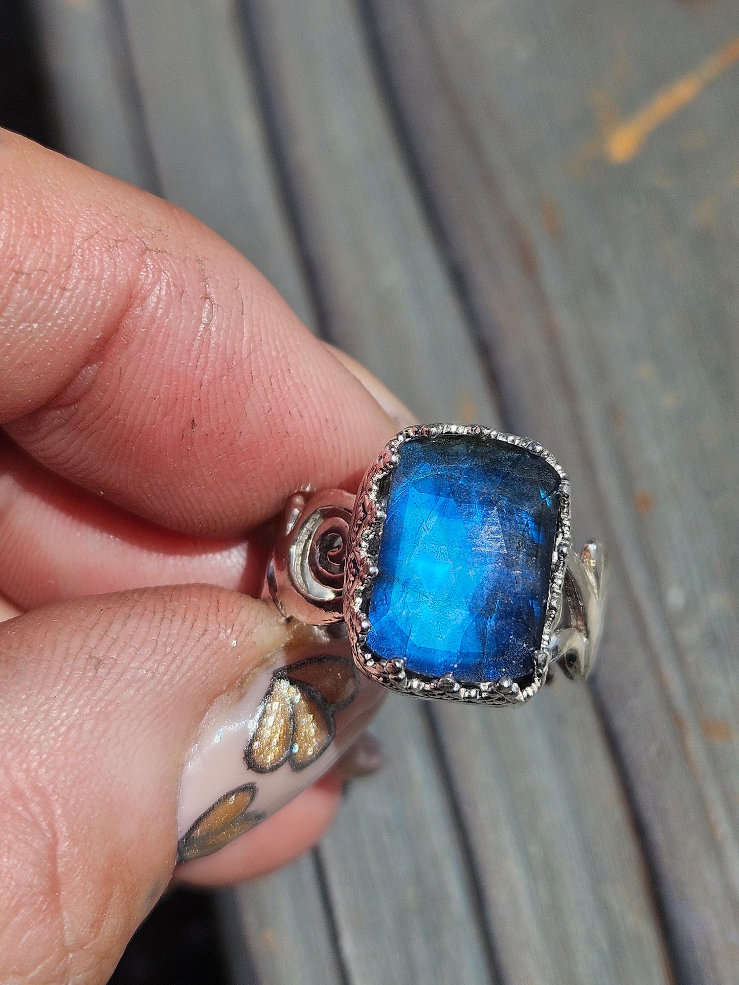 Labradorite Ring, Size 7