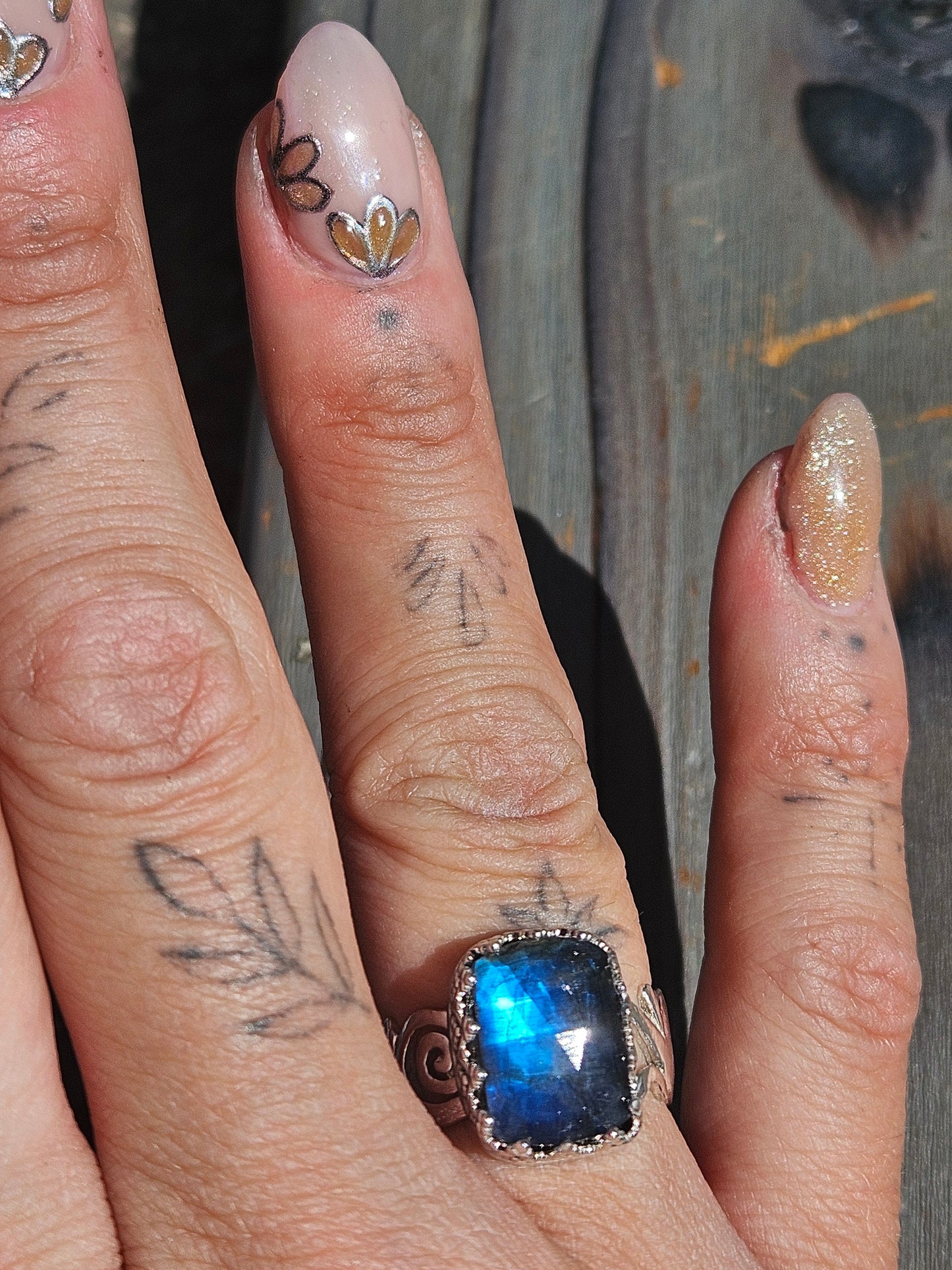 Labradorite Ring, Size 7