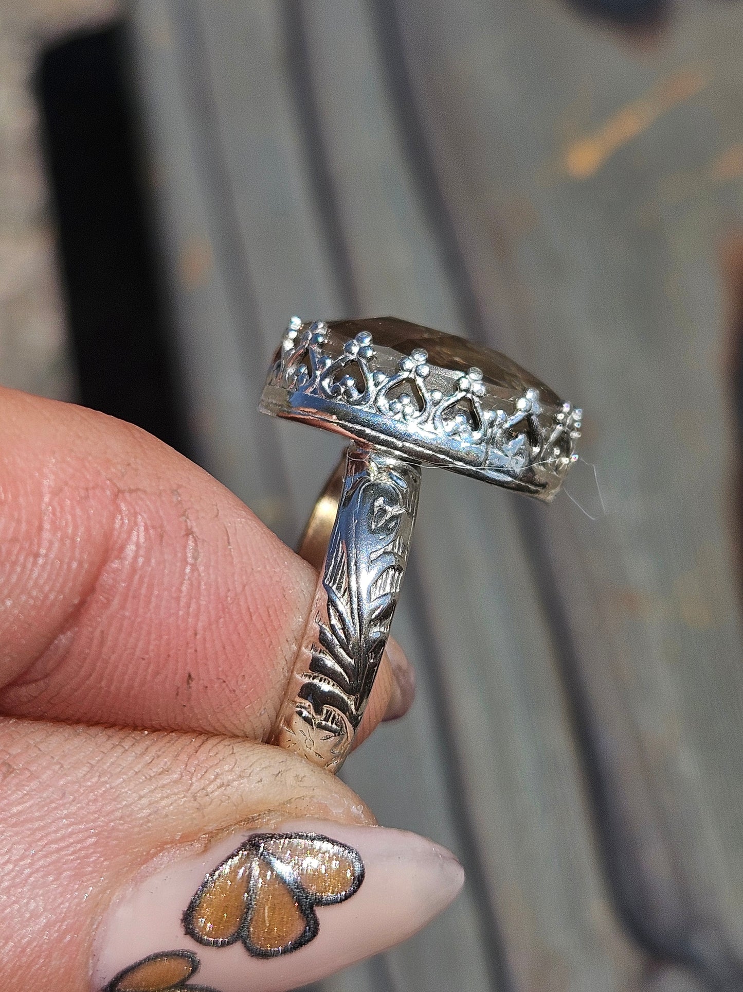 Ammolite Ring, Size 8.5