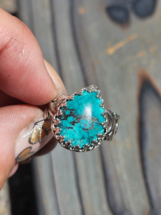 Heubi Turquoise Ring, Size 8